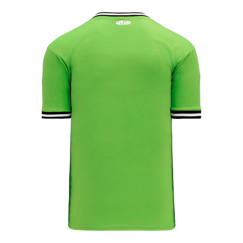 Athletic Knit V-Neck Baseball Jersey with Knitted Trim (BA1333)